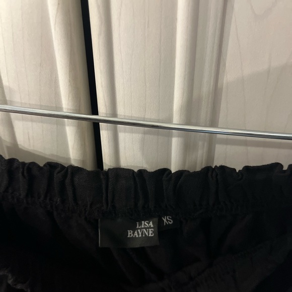 Lisa Bayne X Artful Home | Black Crop Linen | size XS - Picture 2 of 4